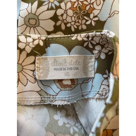 Altar'd State Womens White Floral A-Line Mini Skirt X-Small zipper retro - Picture 4 of 5